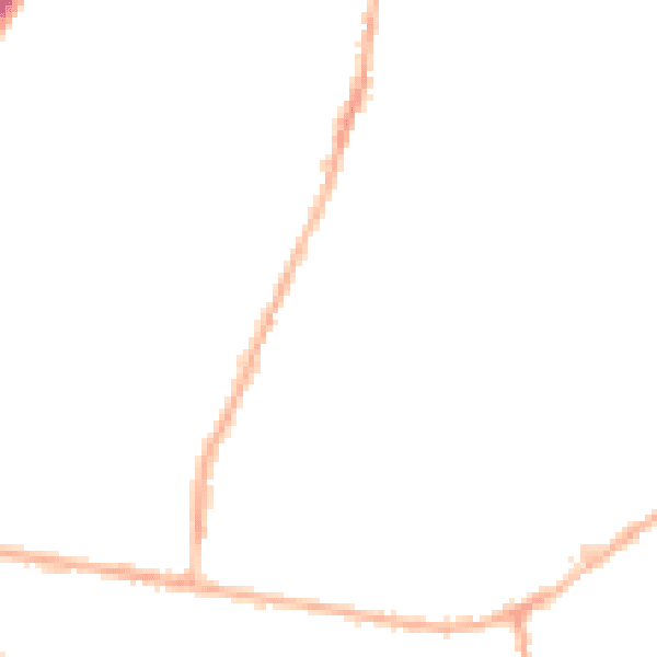 Night-time road noise heatmap for LS28 5BJ