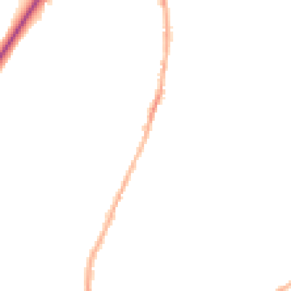 Night-time road noise heatmap for LS28 5DB