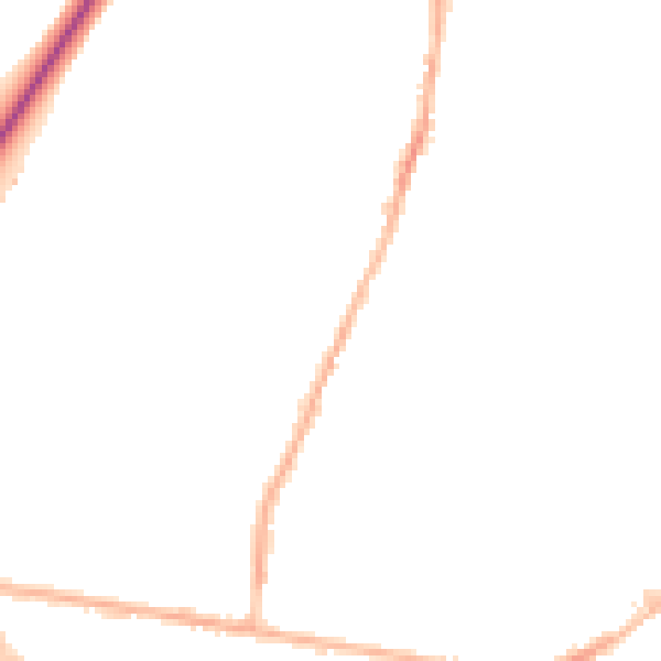 Night-time road noise heatmap for LS28 5DH