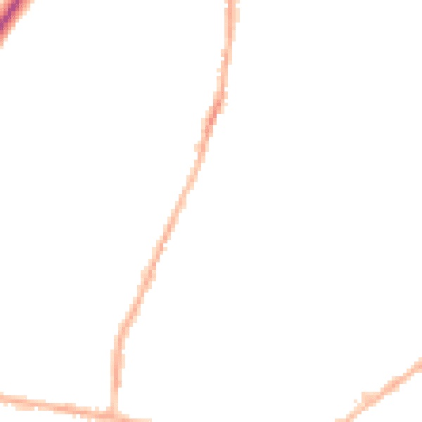 Night-time road noise heatmap for LS28 5DN