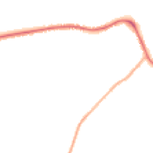Night-time road noise heatmap for LS28 5PU