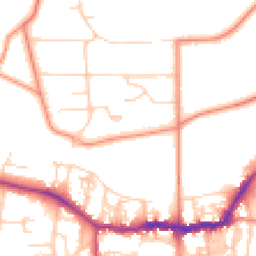 Daytime road noise heatmap for LS29 0AA
