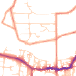 Daytime road noise heatmap for LS29 0AW
