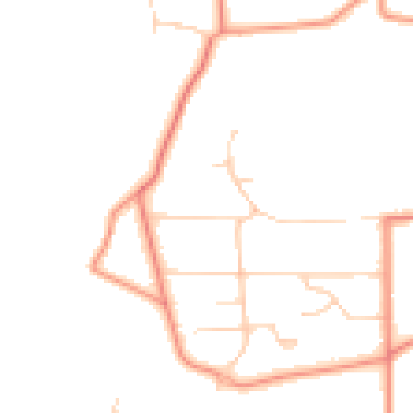 Daytime road noise heatmap for LS29 0AZ