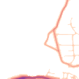 Daytime road noise heatmap for LS29 0BE