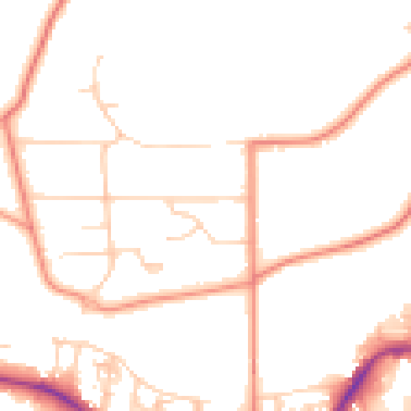 Daytime road noise heatmap for LS29 0DB