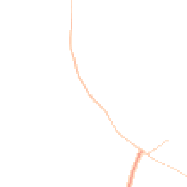 Daytime road noise heatmap for LS29 0HW