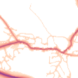 Daytime road noise heatmap for LS29 0JQ