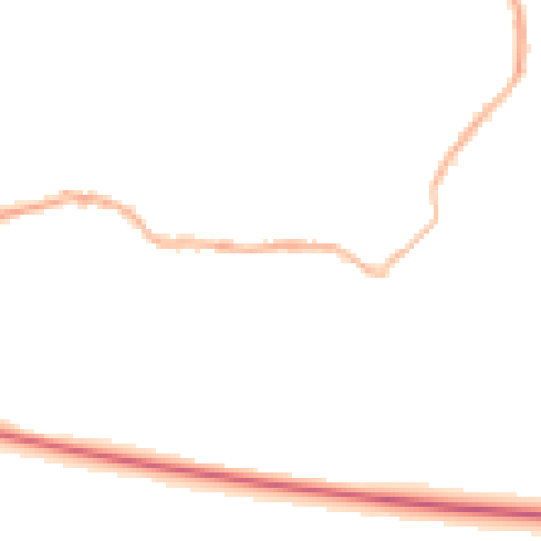 Night-time road noise heatmap for LS29 0PJ