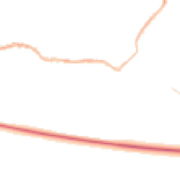 Night-time road noise heatmap for LS29 0SR