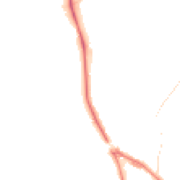 Night-time road noise heatmap for LS29 6AE