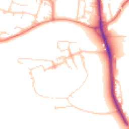 Daytime road noise heatmap for LS29 6FR