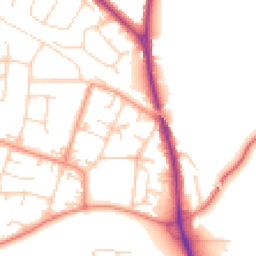 Daytime road noise heatmap for LS29 6GF