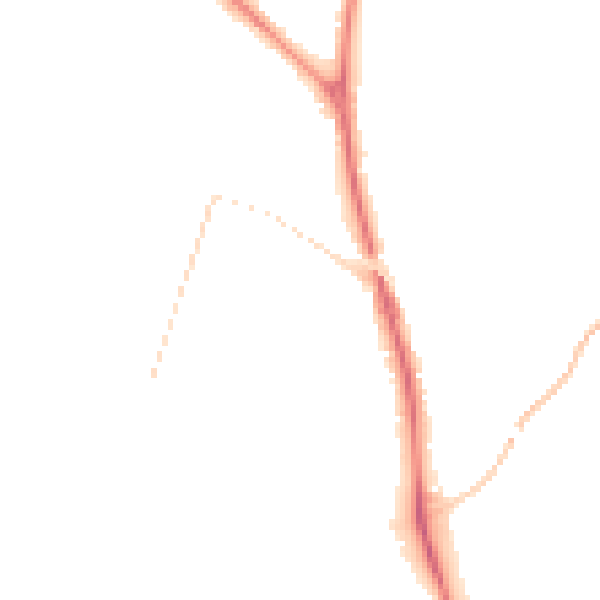 Night-time road noise heatmap for LS29 6GF