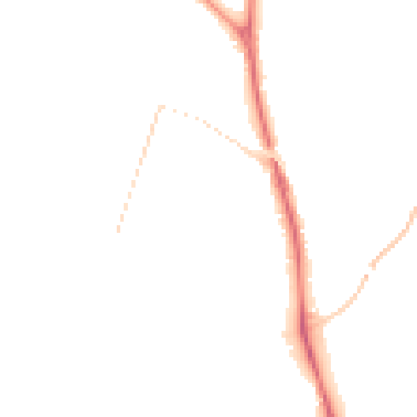 Night-time road noise heatmap for LS29 6HX