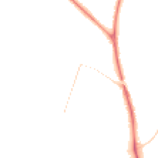 Night-time road noise heatmap for LS29 6JE