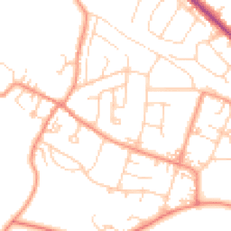 Daytime road noise heatmap for LS29 6LU
