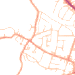 Daytime road noise heatmap for LS29 6LZ