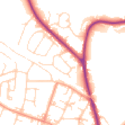 Daytime road noise heatmap for LS29 6PL
