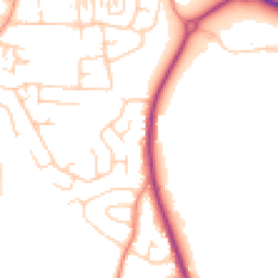 Daytime road noise heatmap for LS29 7BP