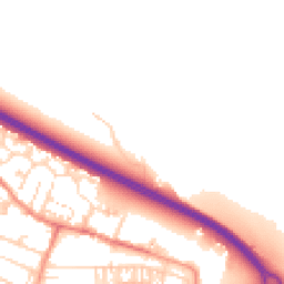 Daytime road noise heatmap for LS29 7FS