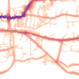 Daytime road noise heatmap for LS29 8SU