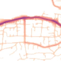 Daytime road noise heatmap for LS29 9AX