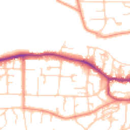 Daytime road noise heatmap for LS29 9BE