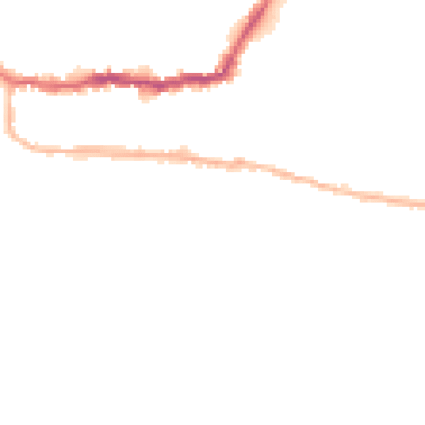 Night-time road noise heatmap for LS29 9JA