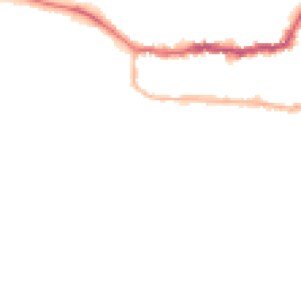 Night-time road noise heatmap for LS29 9NW