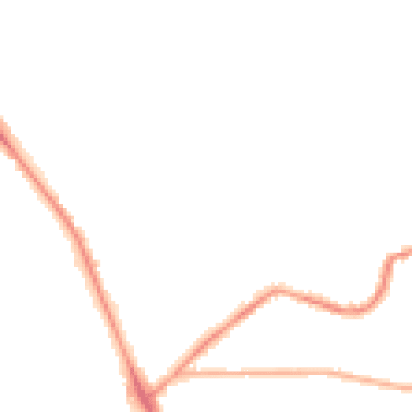 Night-time road noise heatmap for LS6 4BS