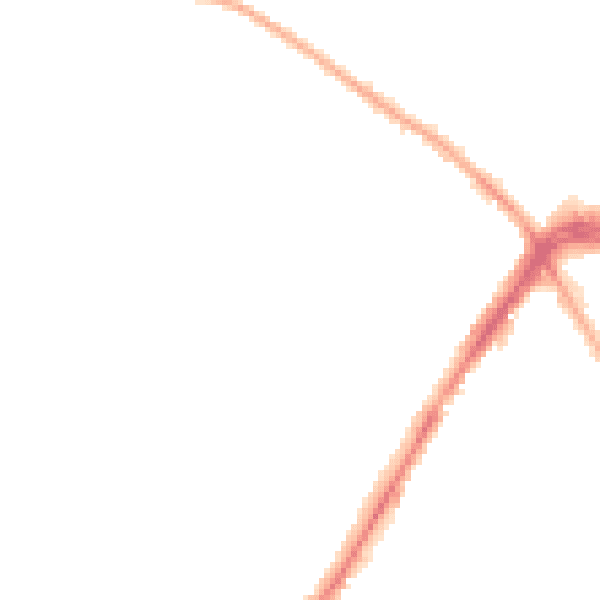 Night-time road noise heatmap for LS8 4LN