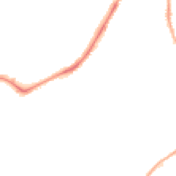 Night-time road noise heatmap for LS8 5LY