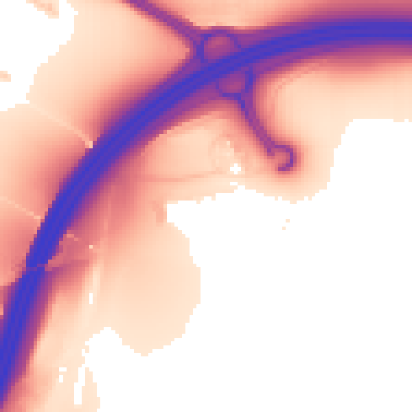 Daytime road noise heatmap for LS9 0AS