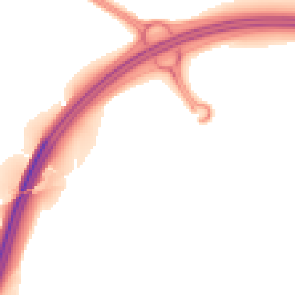 Night-time road noise heatmap for LS9 0AS