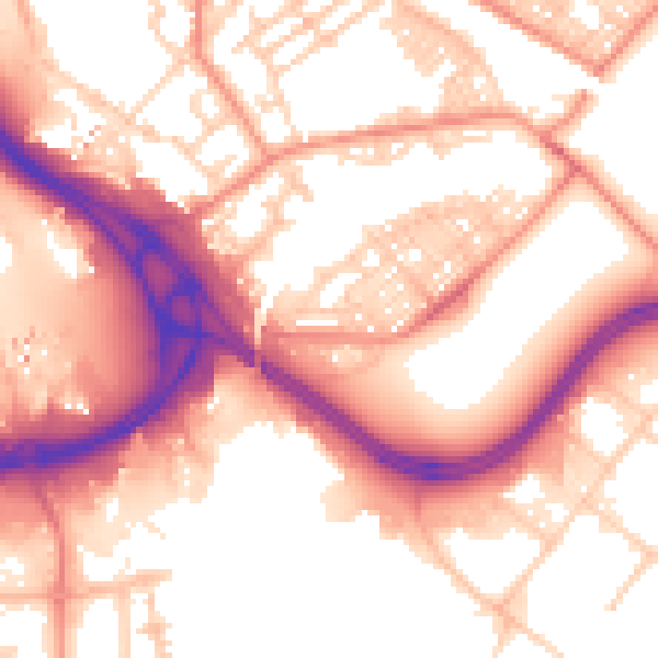 Daytime road noise heatmap for LS9 0DG