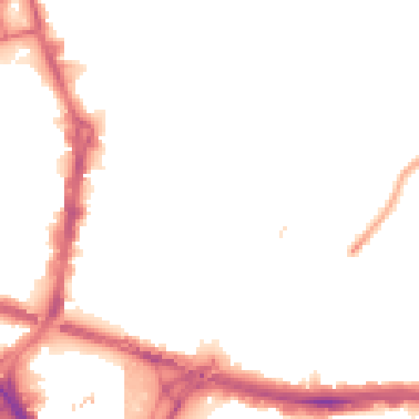 Night-time road noise heatmap for LS9 7JA