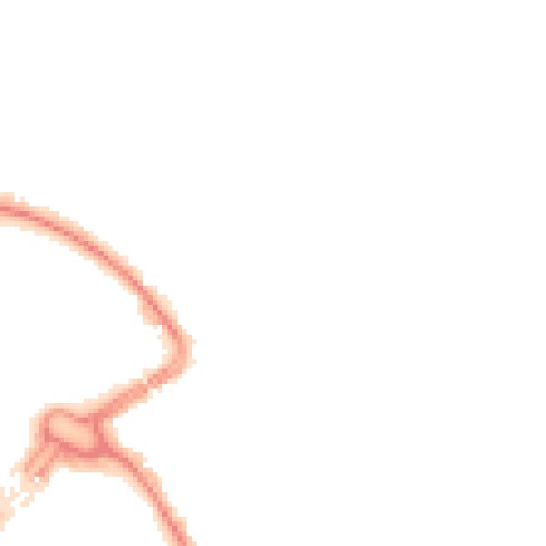 Night-time road noise heatmap for LU2 0AA