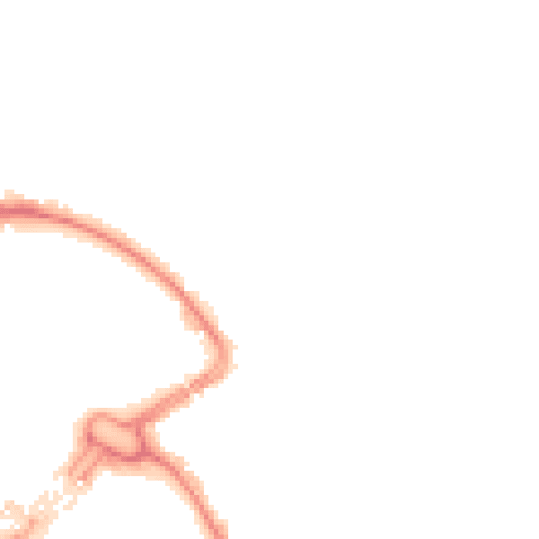 Night-time road noise heatmap for LU2 0AZ