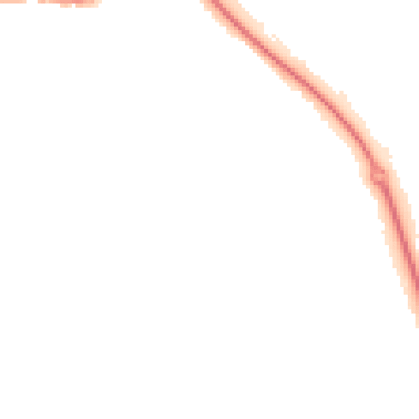 Night-time road noise heatmap for LU2 0LH