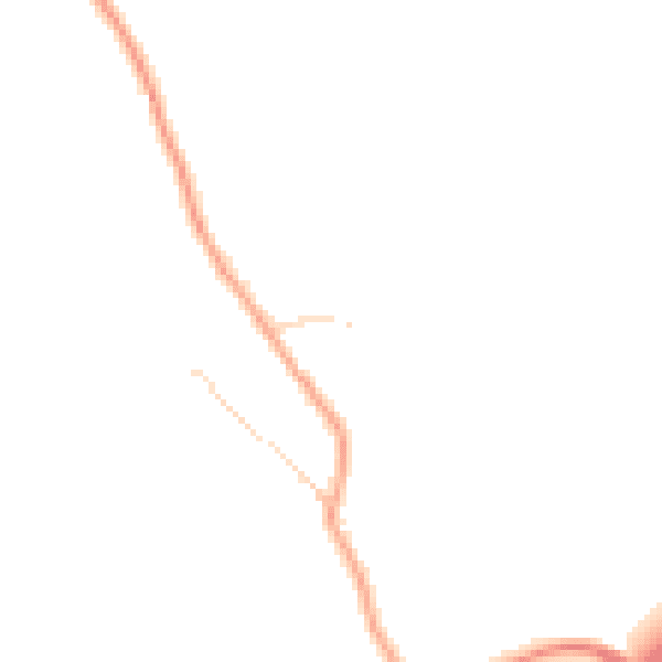 Daytime road noise heatmap for LU2 8LR