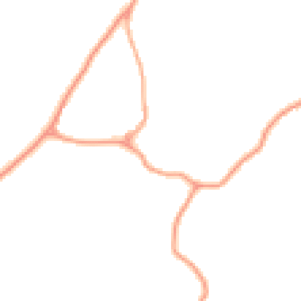 Daytime road noise heatmap for LU2 8NZ