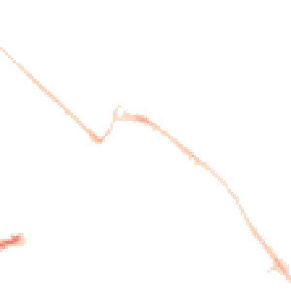 Night-time road noise heatmap for LU3 2RL