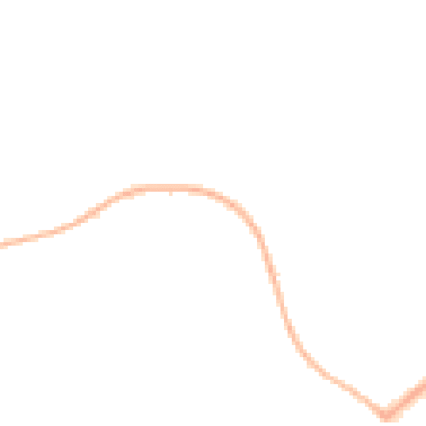 Night-time road noise heatmap for LU3 4DW
