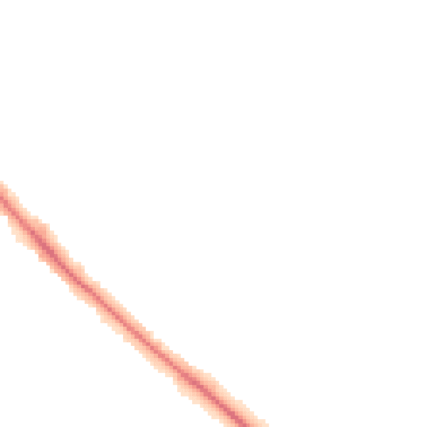 Night-time road noise heatmap for LU5 4EB