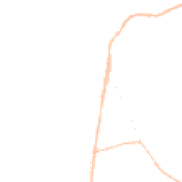 Night-time road noise heatmap for LU5 6BU