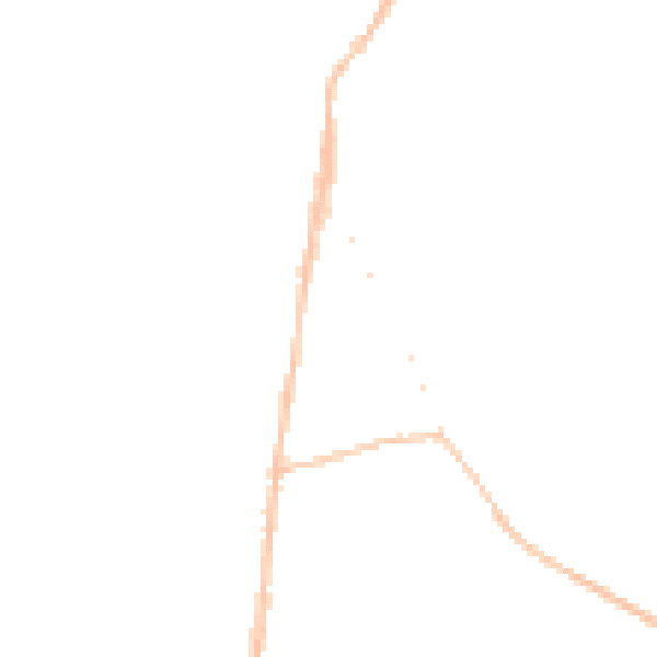 Night-time road noise heatmap for LU5 6DH
