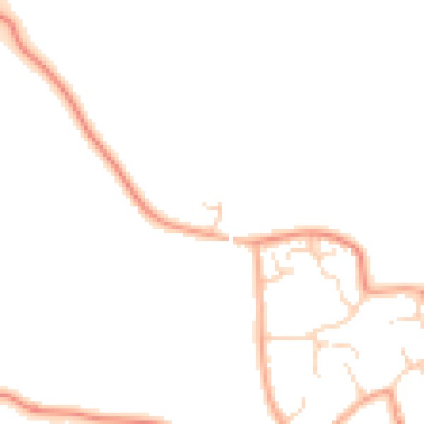 Daytime road noise heatmap for LU5 6GL