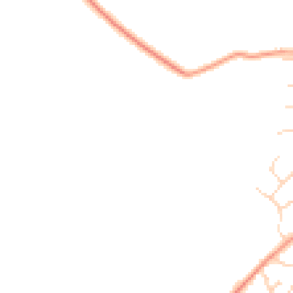 Daytime road noise heatmap for LU5 6HG