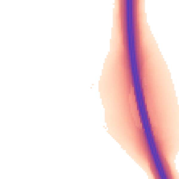 Night-time road noise heatmap for LU5 6HN